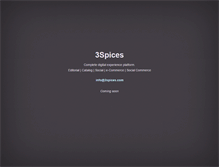 Tablet Screenshot of 3spices.com